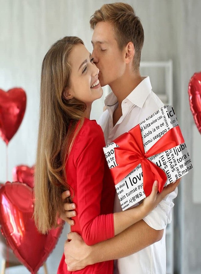 Boerni Valentines Day Romantic I Love You Phrases In Different Languages | Holidays Wrapping Paper 4 Folded Sheets For Adults and Kids | Gift Wrap Paper For Birthday, Anniversary, Bridal Shower Wedding - Image 5